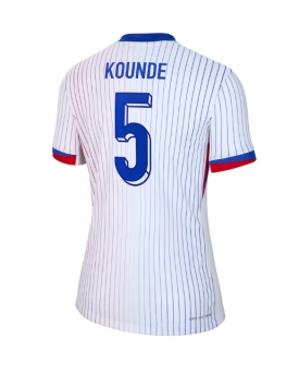 Francia Jules Kounde #5 Maglia Gara Trasferta Repliche Europei 2024 Donna